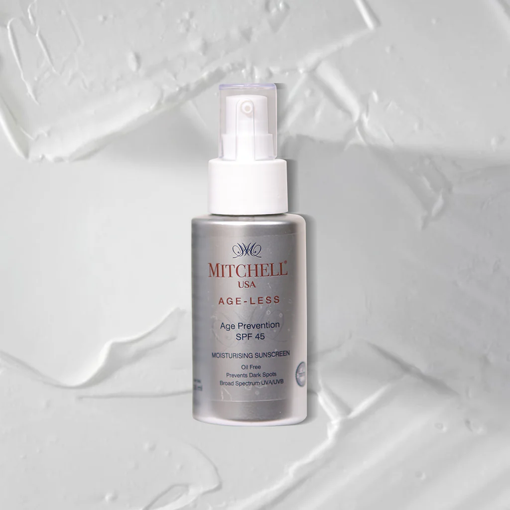 Mitchell AGE-LESS Age Prevention SPF 45 - Anti-aging Sunscreen for Face, 50ml
