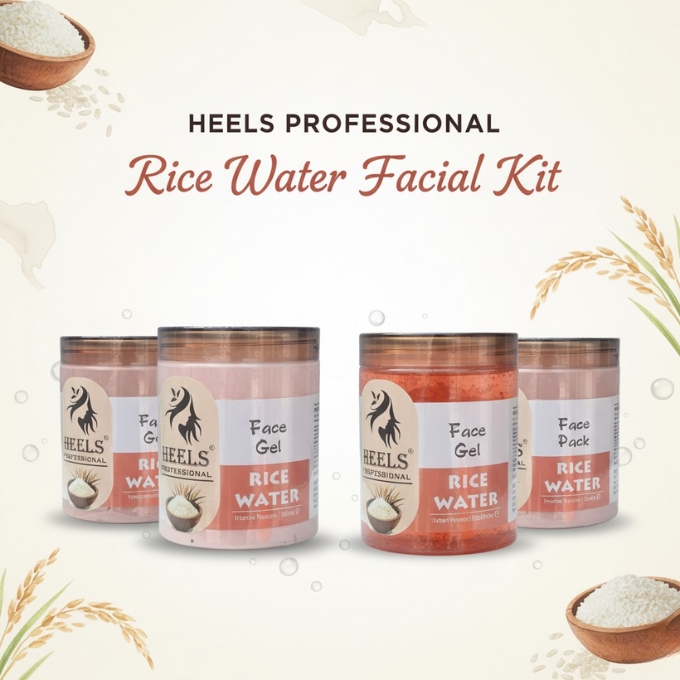 Heels Professional Rice Water Facial Kit