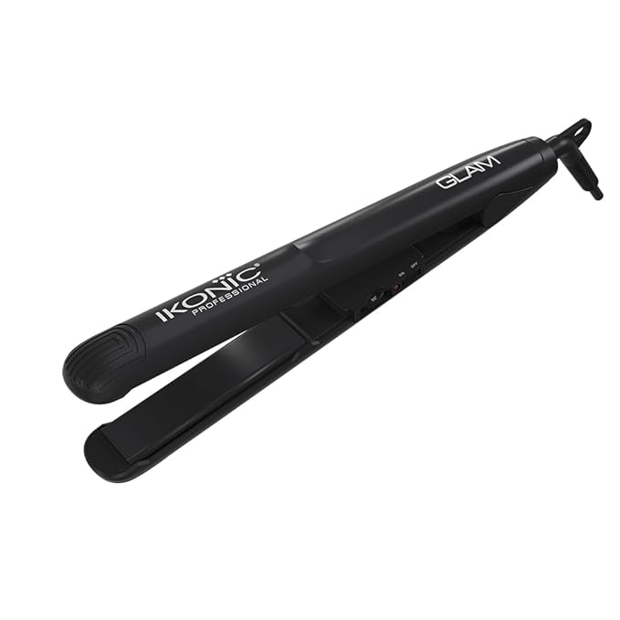Ikonic Glam Hair Straightener For Women With Professional Cutting-Edge Floating Tourmaline Ceramic Plates