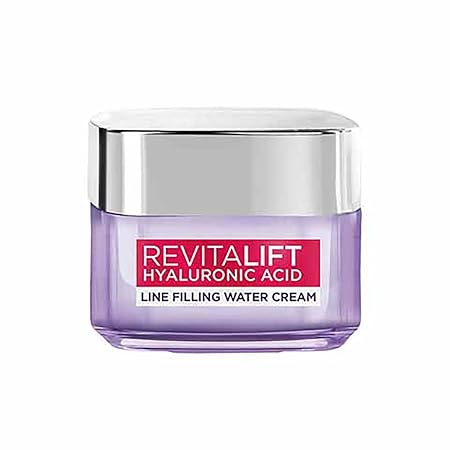 L'Oréal Paris Hyaluronic Acid Line Filling Water Cream, Moisturiser, Hyaluronic Acid for Hydration