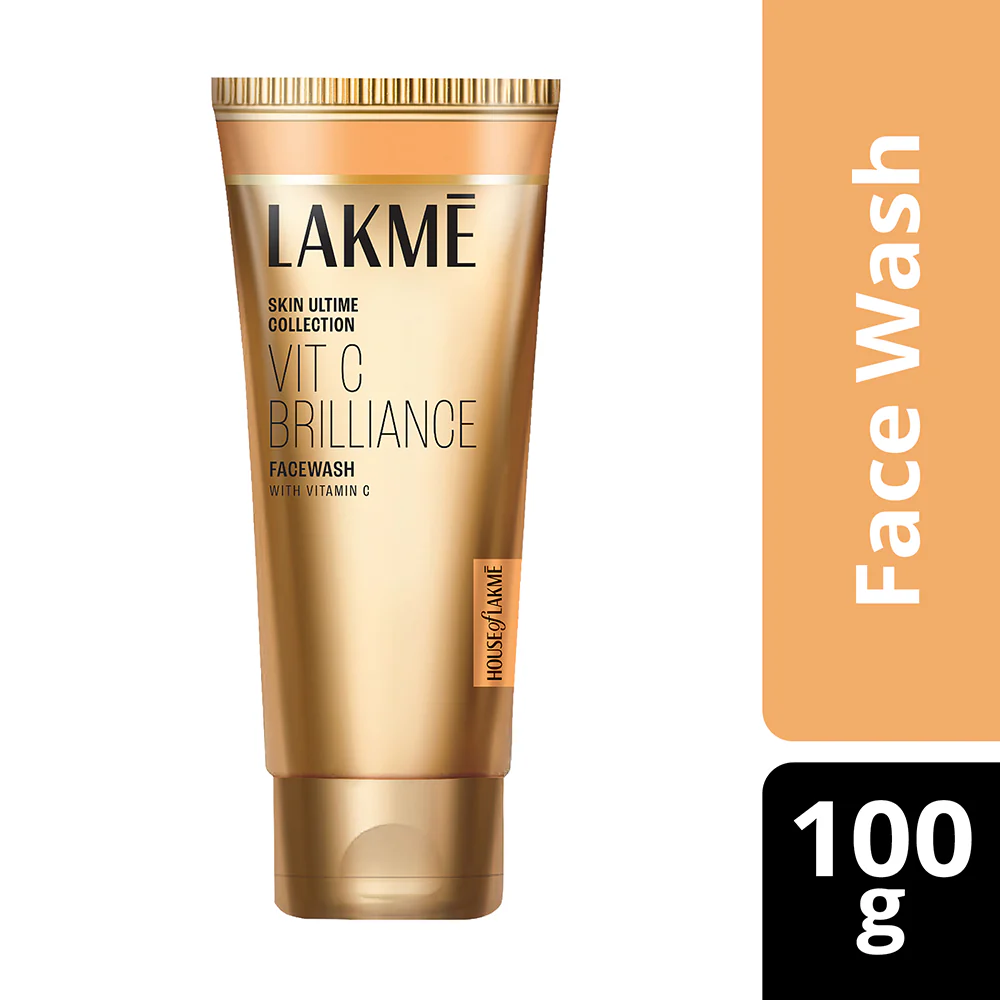 LAKMĒ VITAMIN C BRILLIANCE FACEWASH WITH VITAMIN C FACE WASH FOR BRIGHTER SKIN 100G