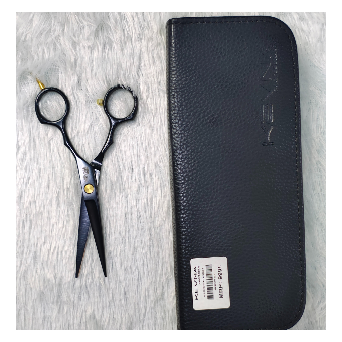 Kevna Professionals Stainless Steel Black Scissor