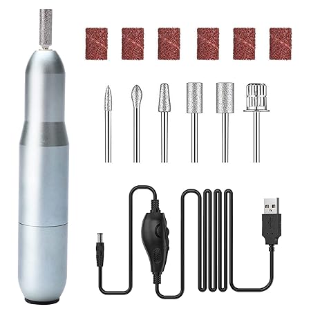 Venalisa Portable Electric Nail Drill, Nail Drill Machine for Acrylic and Gel Nails