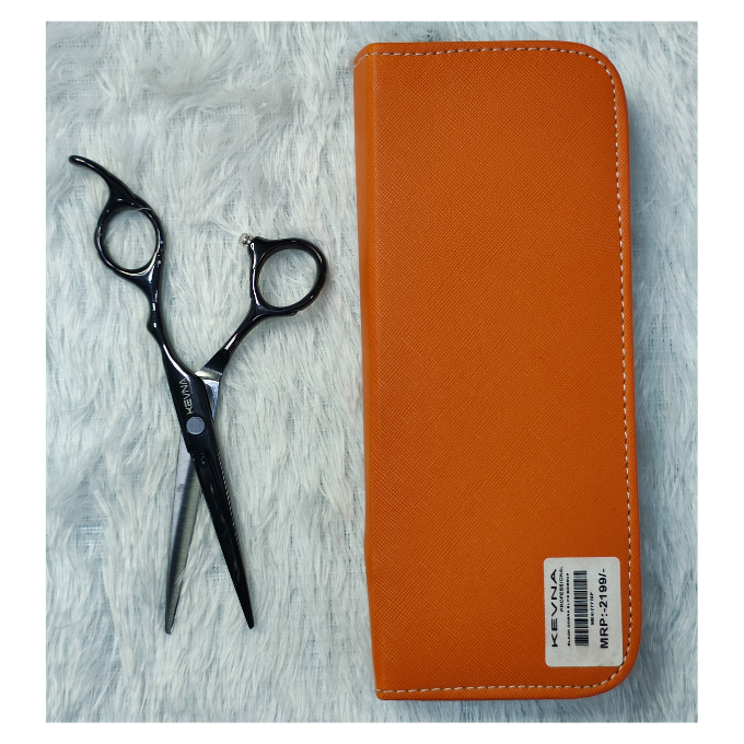 Kevna Professionals Premium Black Stainless Steel Scissor