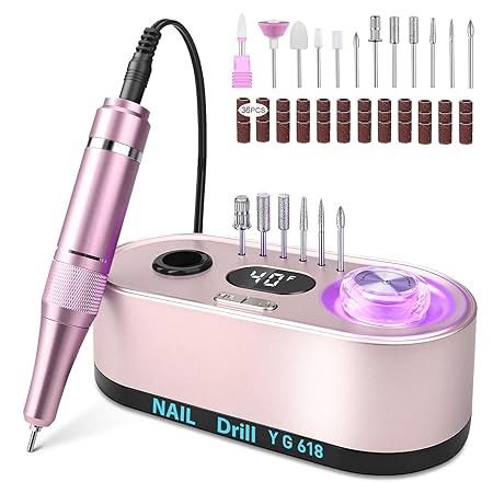 Venalisa Professional Electric Nail File 40,000RPM LCD Manicure Pedicure Set