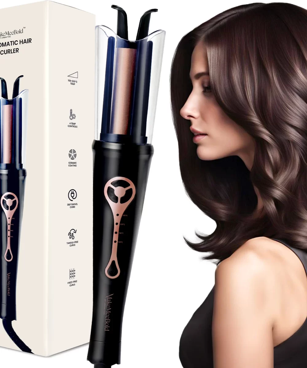 Urban yog MakeMeeBold Automatic Hair Curler| Easy Two-Way Curling Iron with 4 Temperature Settings