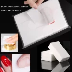 Lint-Free Nail Remover Cotton Pads | Hard & Absorbent Nail Polish Pads - Image 4