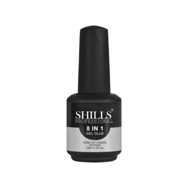 Shills Professional 8 in 1 Nail Gel Glue – Multifunction Builder Gel for Nail Tips, Rhinestones, Extensions & Nail Art Design