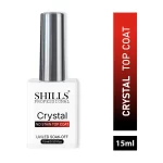 Shills Professional Crystal Top Coat — Durable, High-Gloss Finish for Gel Nails | UV/LED Cure | Long-Lasting Shine