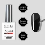 Shills Professional Crystal Top Coat — Durable, High-Gloss Finish for Gel Nails | UV/LED Cure | Long-Lasting Shine - Image 3