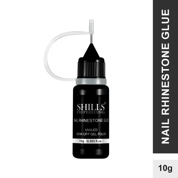 SHILLS Professional Nail Rhinestone Glue 10g – UV LED Soak Off Gel for Crystals, Charms & Nail Art